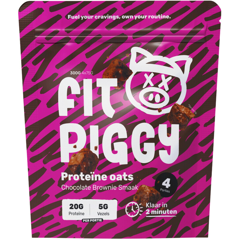 Fit piggy Proteïne oats chocolate brownie